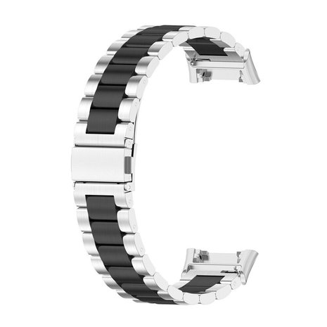 Strap-it® Strap-it Oppo Watch Free stalen bandje (zilver/zwart)
