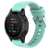 Strap-it® Garmin Fenix 7x glossy silicone band (aqua)