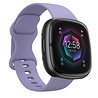 Strap-it® Strap-it Fitbit Sense 2 siliconen bandje (lavendel) Strap-it® Strap-it Fitbit Sense 2 siliconen bandje (lavendel)