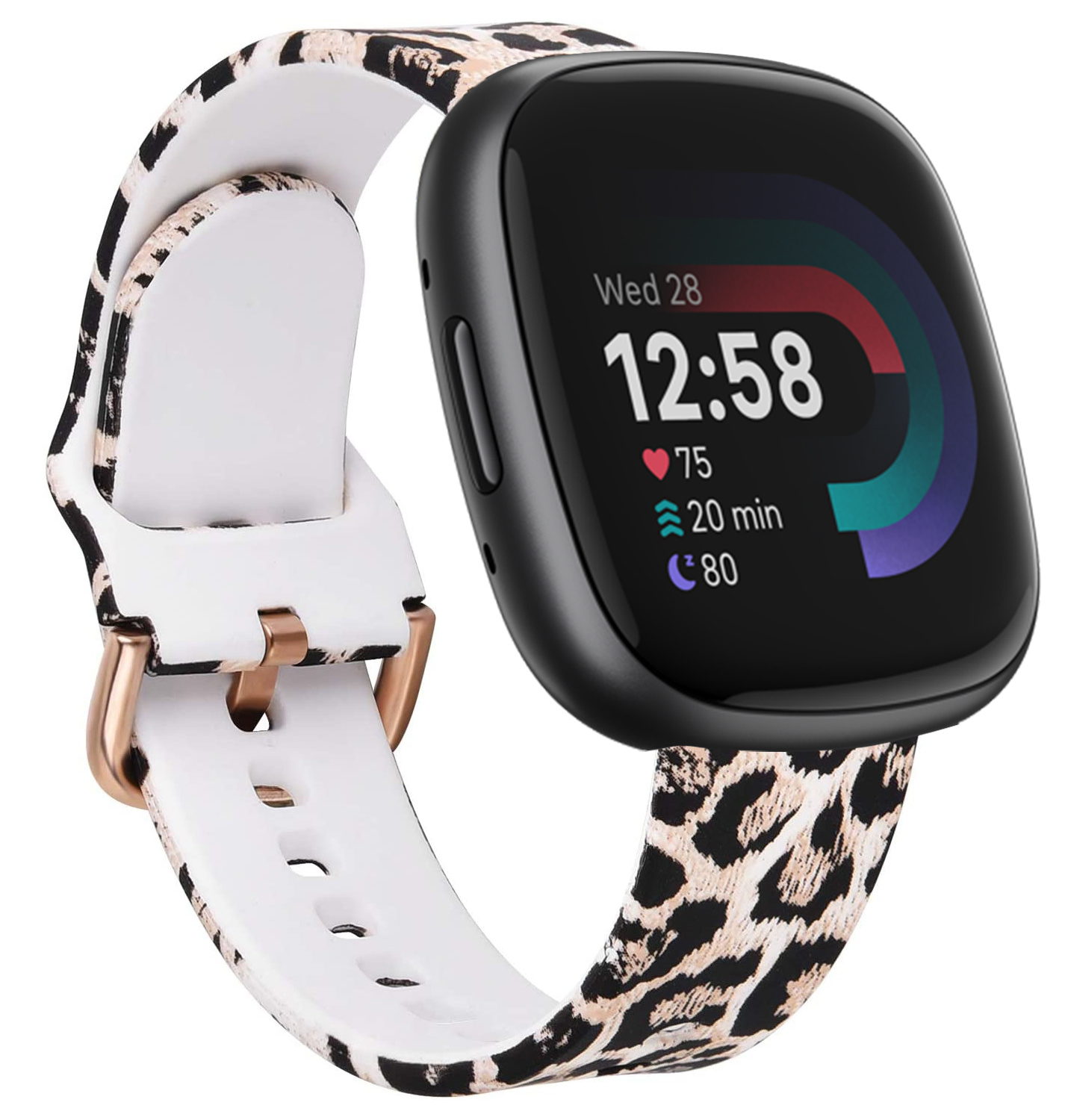 Leopard fitbit versa 2 band sale