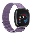 Strap-it® Strap-it Fitbit Versa 4 Milanese band (lichtpaars)
