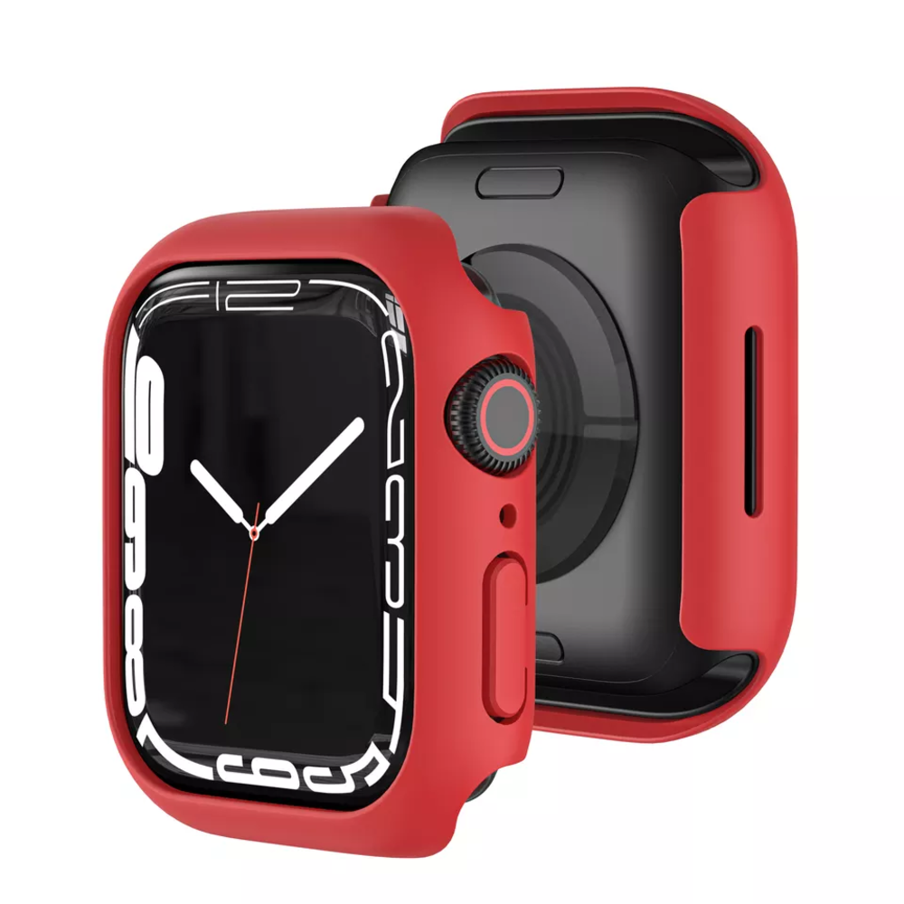 Strap-it® Strap-it Apple Watch 7/8/9 PC hard case 45mm (rood)