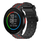 Strap-it® Polar Pacer sport gesp band (zwart/rood) Strap-it® Polar Pacer sport gesp band (zwart/rood)