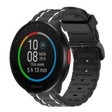 Strap-it® Polar Pacer sport gesp band (zwart/wit) Strap-it® Polar Pacer sport gesp band (zwart/wit)