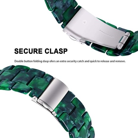 Strap-it® Strap-it Xiaomi Amazfit Bip resin band (groen)
