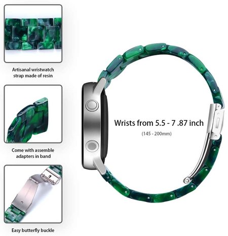 Strap-it® Strap-it Amazfit GTS 2 resin band (groen)
