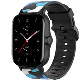 Strap-it® Amazfit GTS 2 camouflage band (blauw)