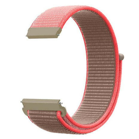 Strap-it® Strap-it Xiaomi Amazfit GTS nylon band (neon pink) Strap-it® Strap-it Xiaomi Amazfit GTS nylon band (neon pink)