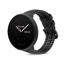 Strap-it® Polar Ignite 2 siliconen / leren bandje (groen)