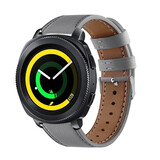 Strap-it® Samsung Gear Sport bandje leer (grijs)