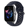 Strap-it® Strap-it Amazfit GTS 3 siliconen bandje met gaatjes (donkerblauw) Strap-it® Strap-it Amazfit GTS 3 siliconen bandje met gaatjes (donkerblauw)