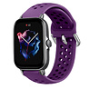Strap-it® Strap-it Amazfit GTS 3 siliconen bandje met gaatjes (paars) Strap-it® Strap-it Amazfit GTS 3 siliconen bandje met gaatjes (paars)
