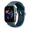 Strap-it® Strap-it Amazfit GTS 3 siliconen bandje met gaatjes (rock green) Strap-it® Strap-it Amazfit GTS 3 siliconen bandje met gaatjes (rock green)
