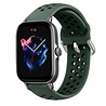 Strap-it® Strap-it Amazfit GTS 3 siliconen bandje met gaatjes (legergroen) Strap-it® Strap-it Amazfit GTS 3 siliconen bandje met gaatjes (legergroen)