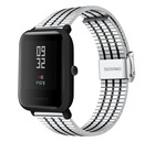 Strap-it® Strap-it Xiaomi Amazfit Bip roestvrij stalen band (zilver/zwart)