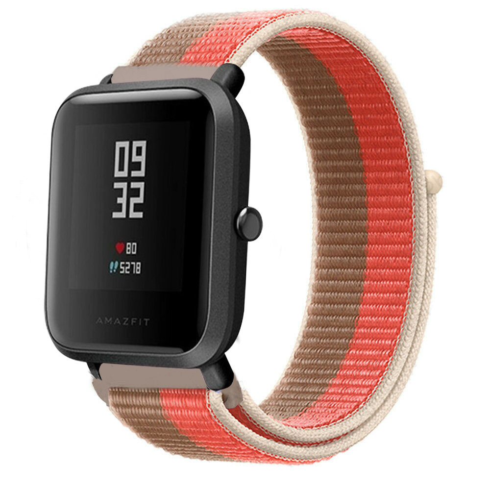 Strap-it® Strap-it Xiaomi Amazfit Bip nylon band (pink pomelo)