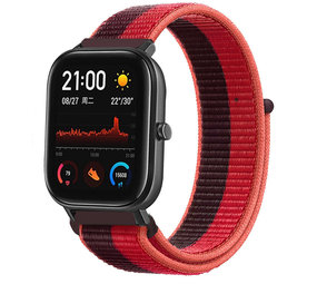 Strap-it® Xiaomi Amazfit GTS nylon band (cherry magenta)