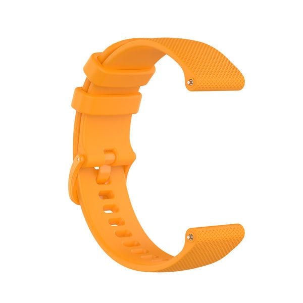 Strap-it Luxe siliconen horlogeband 20mm - universeel - oranje