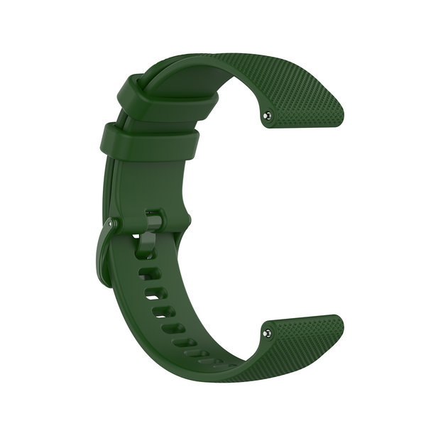 Strap-it Luxe siliconen horlogeband 20mm - universeel - donkergroen