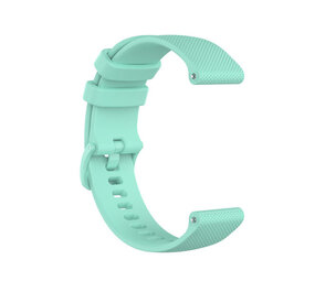 Strap-it® Luxe siliconen horlogeband 20mm - universeel - aqua