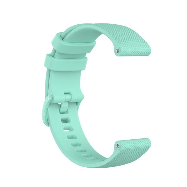 Strap-it Luxe siliconen horlogeband 20mm - universeel - aqua