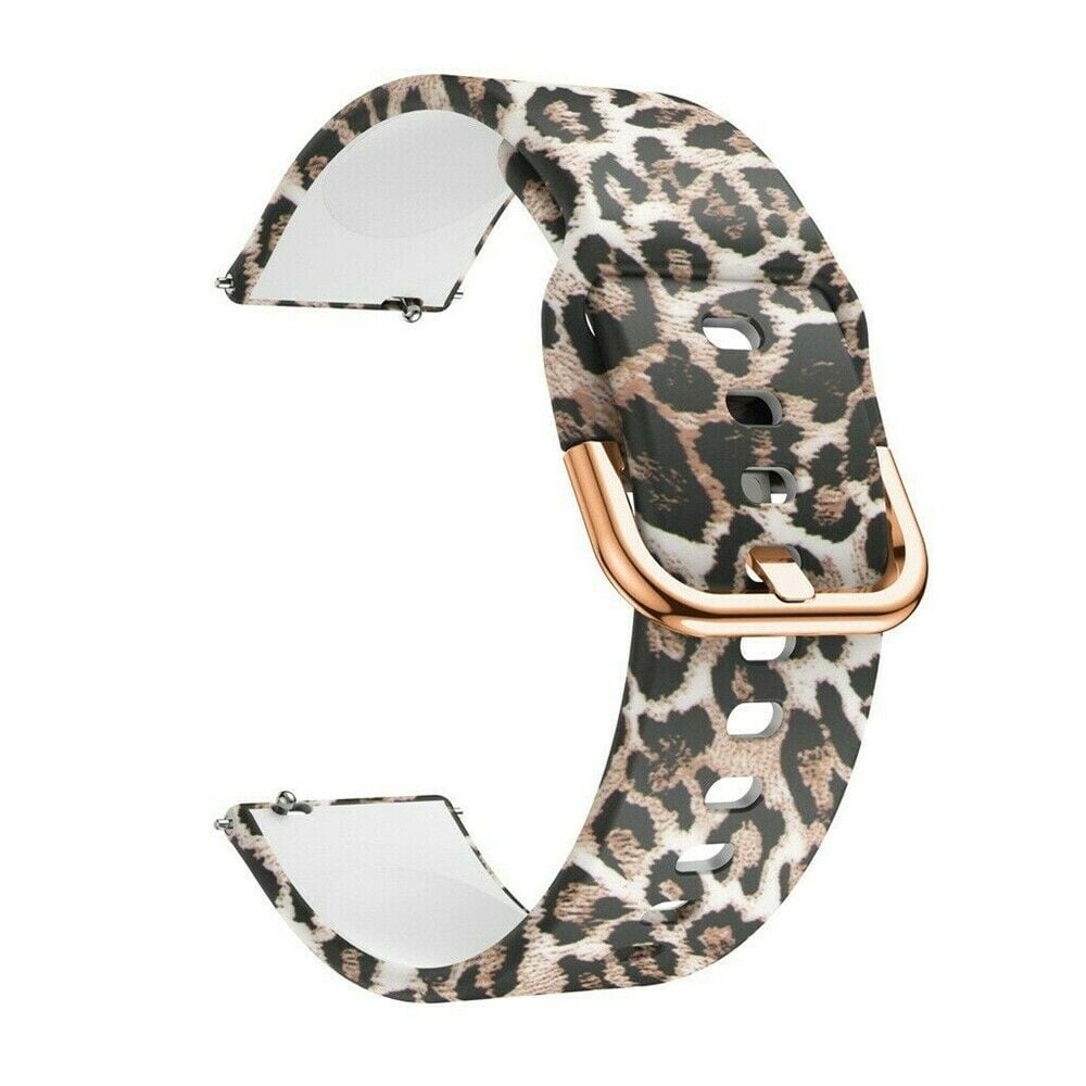 Strap-it Leopard siliconen bandje 20mm - universeel