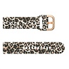 Strap-it® Strap-it Leopard siliconen bandje 20mm - universeel Strap-it® Strap-it Leopard siliconen bandje 20mm - universeel