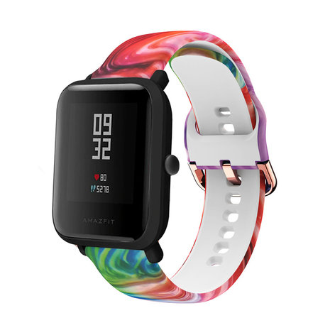 Strap-it® Strap-it Colorful Xiaomi Amazfit Bip bandje Strap-it® Strap-it Colorful Xiaomi Amazfit Bip bandje