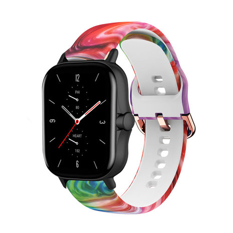 Strap-it® Strap-it Colorful Amazfit GTS 2 bandje Strap-it® Strap-it Colorful Amazfit GTS 2 bandje
