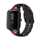 Strap-it® Pink Flower Xiaomi Amazfit Bip bandje