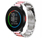 Strap-it® Strap-it Polar Pacer stalen band (zilver/roze)