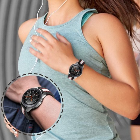 Amazfit GTR 2 Special Edition band zwart wit Smartwatchbanden