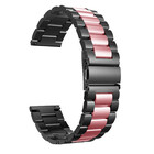 Strap-it® Strap-it Fossil Gen 5 stalen band (zwart/roze)
