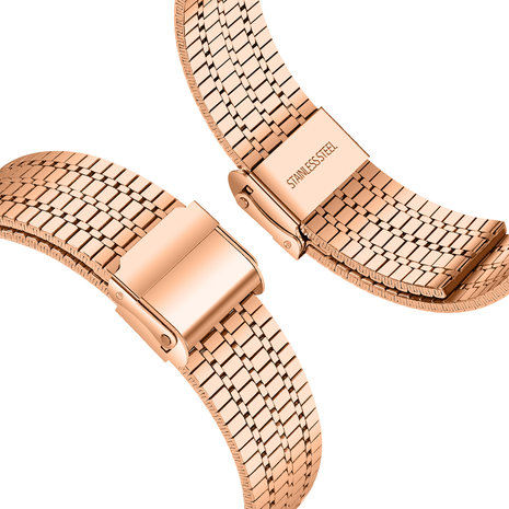 Strap-it® Strap-it Polar Grit X roestvrij stalen band (rosé goud)