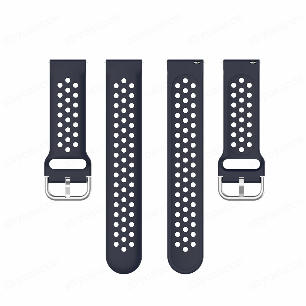 Strap-it® Strap-it OnePlus Watch siliconen bandje met gaatjes (donkerblauw)