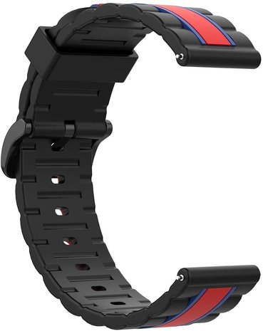 Strap-it® Strap-it Polar Vantage M Special Edition band (zwart/rood) Strap-it® Strap-it Polar Vantage M Special Edition band (zwart/rood)