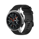 Strap-it® Samsung Galaxy Watch 46mm luxe siliconen bandje (zwart)