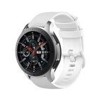 Strap-it® Strap-it Samsung Galaxy Watch 46mm luxe siliconen bandje (wit)