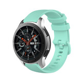 Strap-it® Samsung Galaxy Watch 46mm luxe siliconen bandje (aqua)
