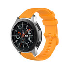 Strap-it® Strap-it Samsung Galaxy Watch 46mm luxe siliconen bandje (oranje)