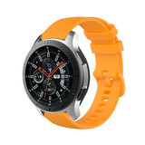 Strap-it® Samsung Galaxy Watch 46mm luxe siliconen bandje (oranje)