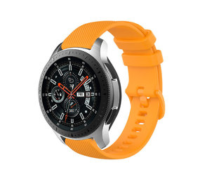 Strap-it® Samsung Galaxy Watch 46mm luxe siliconen bandje (oranje)