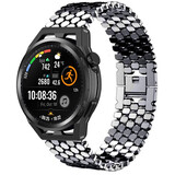 Strap-it® Huawei Watch GT Runner stalen vis band (zwart)