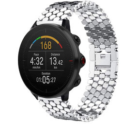 Strap-it® Polar Vantage M stalen vis band (zilver) Strap-it® Polar Vantage M stalen vis band (zilver)