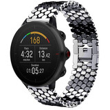 Strap-it® Polar Vantage M stalen vis band (zwart) Strap-it® Polar Vantage M stalen vis band (zwart)