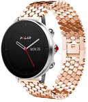 Strap-it® Strap-it Polar Grit X stalen vis band (rosé goud)
