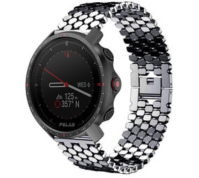 Strap-it® Polar Grit X Pro stalen vis band (zwart)