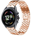 Strap-it® Strap-it Fossil Gen 6 44mm stalen vis band (rosé goud)