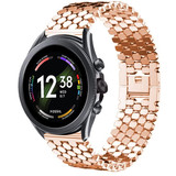 Strap-it® Fossil Gen 6 44mm stalen vis band (rosé goud)