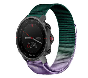 Strap-it® Polar Grit X Pro Milanese band (paars/groen) Strap-it® Polar Grit X Pro Milanese band (paars/groen)